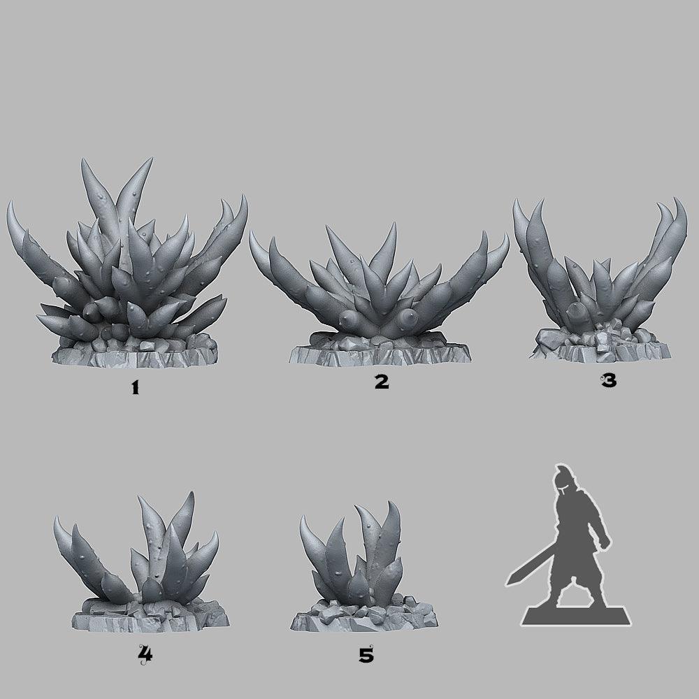 3D Printed Fantastic Plants and Rocks Creepy Bromeliad 28mm - 32mm D&D Wargaming