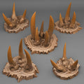 3D Printed Fantastic Plants and Rocks DESERT ORC STONES 28mm - 32mm D&D Wargaming
