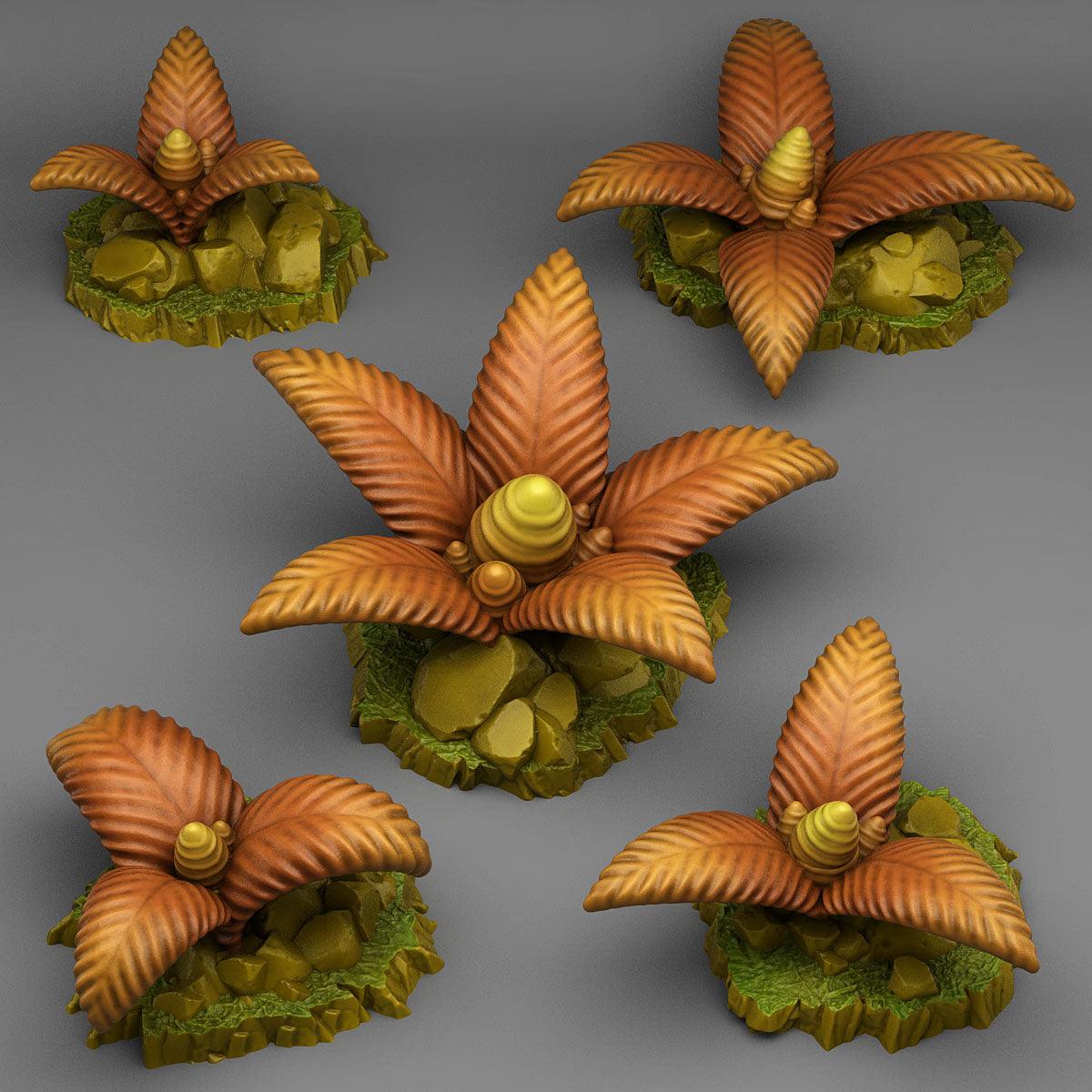 3D Printed Fantastic Plants and Rocks Dangerous Bee Plants 28mm - 32mm D&D Wargaming