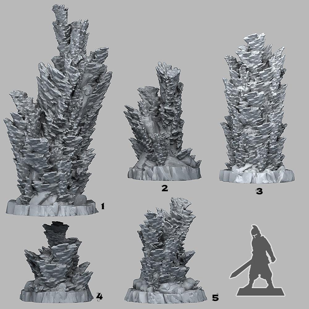 3D Printed Fantastic Plants and Rocks FAIRY KINGDOM CORAL 28mm - 32mm D&D Wargaming