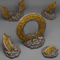 3D Printed Fantastic Plants and Rocks Magic Dwarf Ruins 28mm - 32mm D&D Wargaming