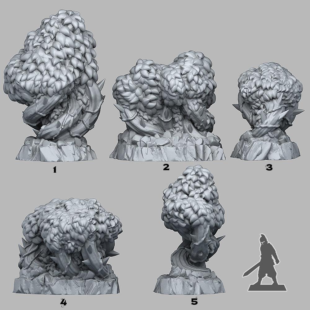 3D Printed Fantastic Plants and Rocks Magical Bramble Trees 28mm - 32mm D&D Wargaming