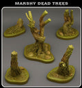 3D Printed Fantastic Plants and Rocks Marshy Dead Trees 28mm - 32mm D&D Wargaming