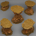 3D Printed Fantastic Plants and Rocks Natural Platform Stones 28mm - 32mm D&D Wargaming