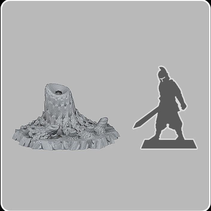 3D Printed Fantastic Plants and Rocks Ocean Sea Terrain Set 28mm - 32mm D&D Wargaming
