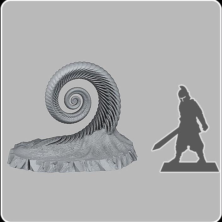 3D Printed Fantastic Plants and Rocks Ocean Sea Terrain Set 28mm - 32mm D&D Wargaming