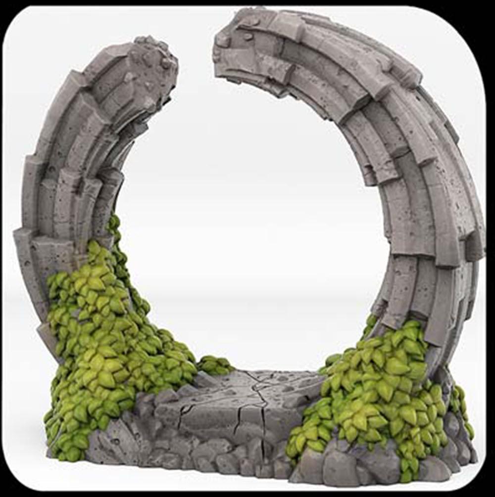 3D Printed Fantastic Plants and Rocks Pandora Portal With Its Water Vortex Effect 28mm - 32mm D&D Wargaming