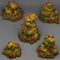 3D Printed Fantastic Plants and Rocks Plague Rocks 28mm - 32mm D&D Wargaming