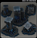 3D Printed Fantastic Plants and Rocks Scifi Ruins 28mm - 32mm D&D Wargaming