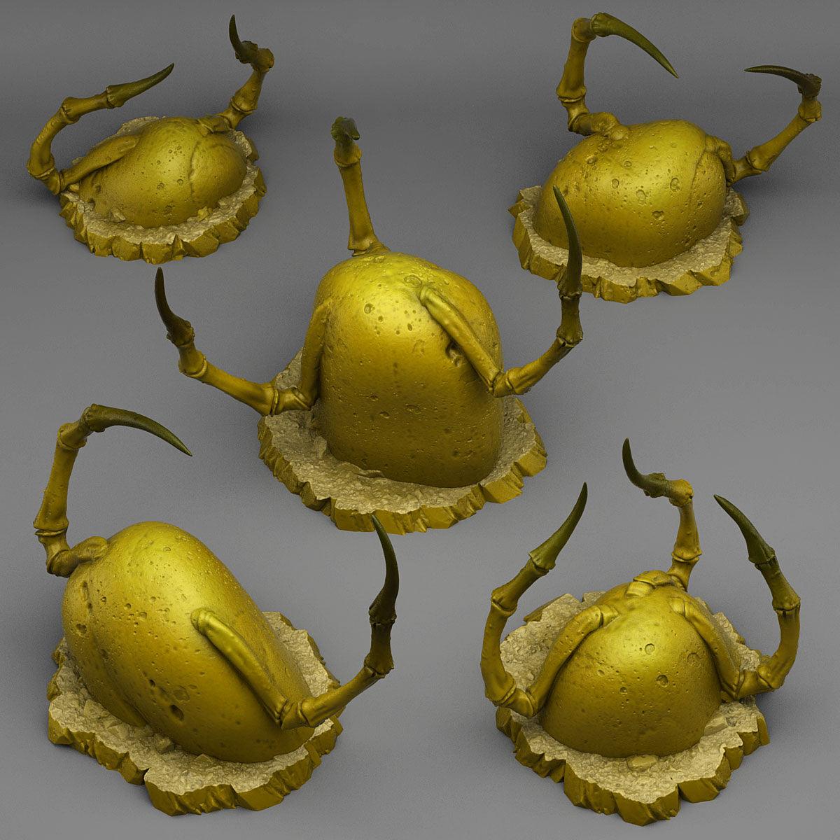 3D Printed Fantastic Plants and Rocks Spider Stones 28mm - 32mm D&D Wargaming
