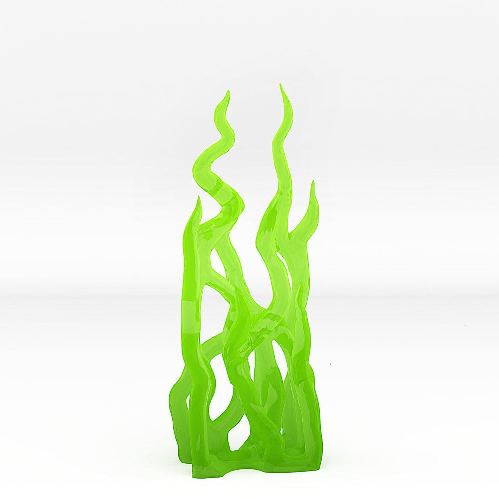 3D Printed Fantastic Plants and Rocks Temple Portal With Its Green Fire Effect 28mm - 32mm D&D Wargaming