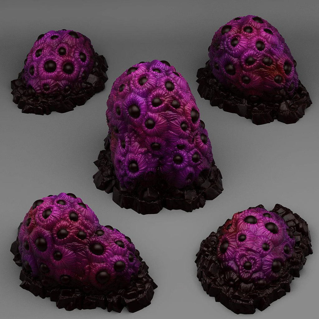3D Printed Fantastic Plants and Rocks Underdark Eyes Plants 28mm - 32mm D&D Wargaming
