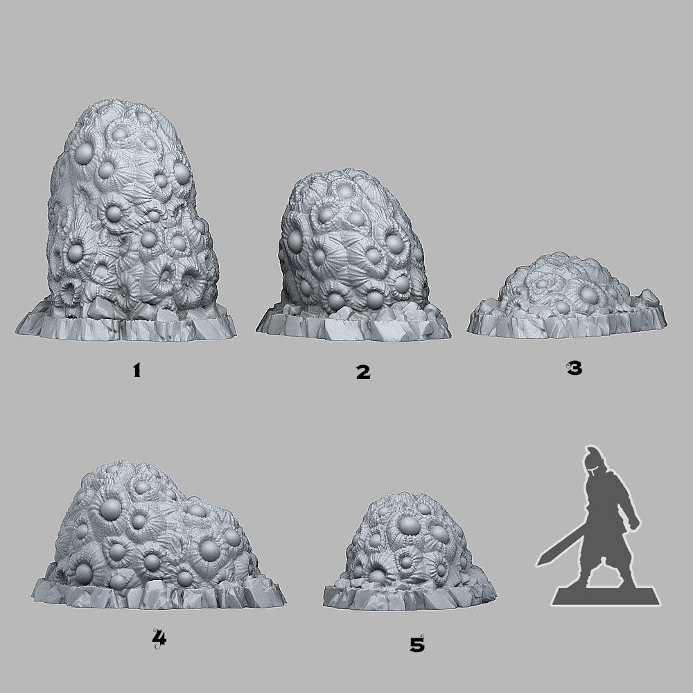 3D Printed Fantastic Plants and Rocks Underdark Eyes Plants 28mm - 32mm D&D Wargaming