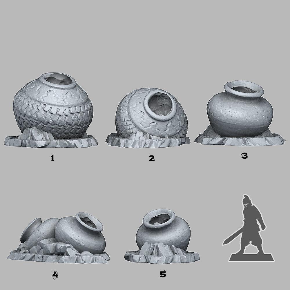 3D Printed Fantastic Plants and Rocks Witch Cauldron 28mm - 32mm D&D Wargaming