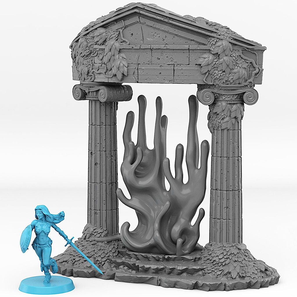3D Printed Fantastic Portals and Effects Ancient Greek Portal 28mm - 32mm D&D Wargaming