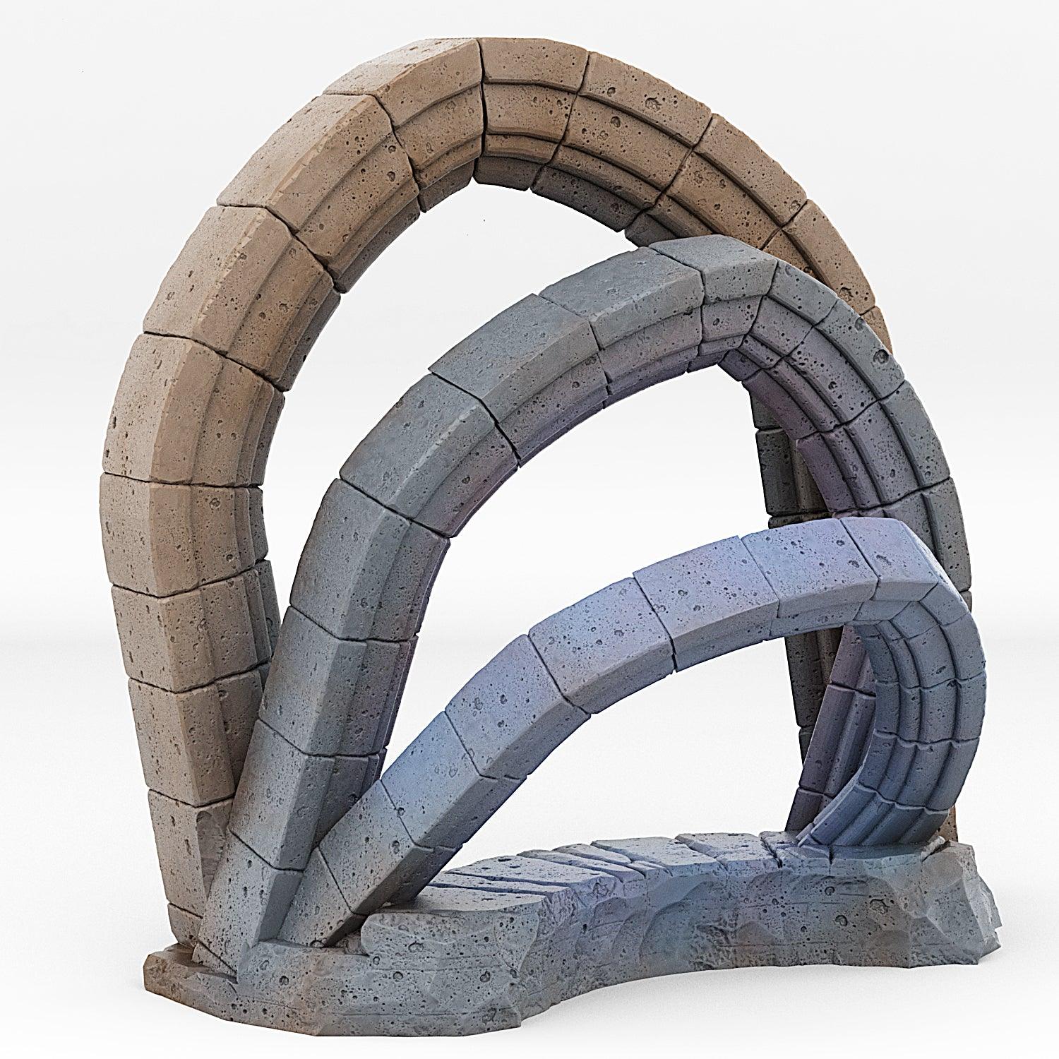 3D Printed Fantastic Portals and Effects Celestial Portal 28mm - 32mm D&D Wargaming