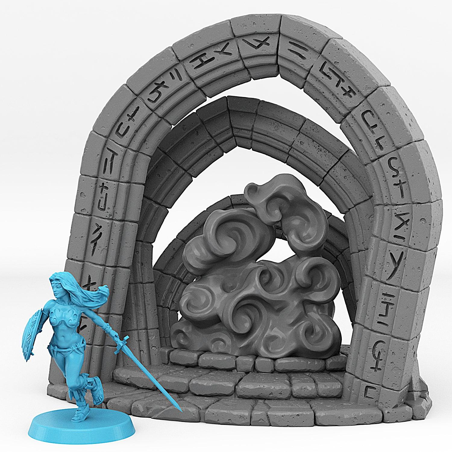 3D Printed Fantastic Portals and Effects Celestial Portal 28mm - 32mm D&D Wargaming
