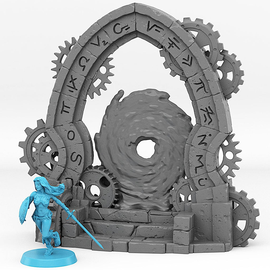 3D Printed Fantastic Portals and Effects Clockwork Portal 28mm - 32mm D&D Wargaming