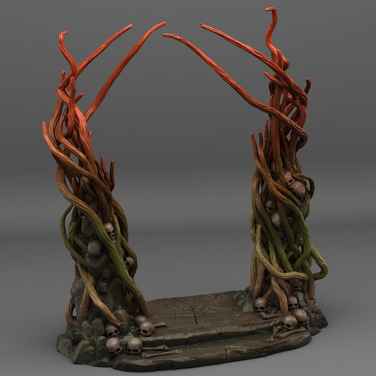 3D Printed Fantastic Portals and Effects Dark Forest Portal 28mm - 32mm D&D Wargaming