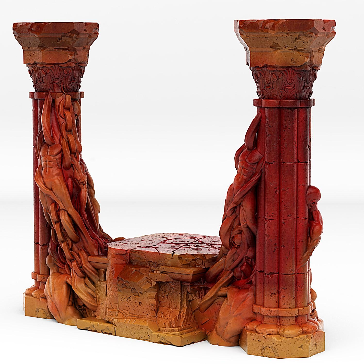 3D Printed Fantastic Portals and Effects Hell Portal 28mm - 32mm D&D Wargaming
