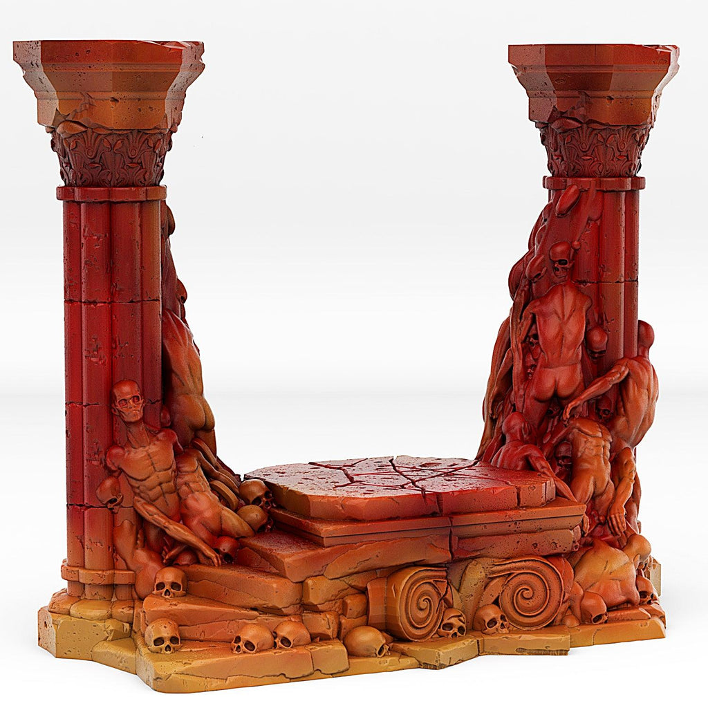 3D Printed Fantastic Portals and Effects Hell Portal 28mm - 32mm D&D Wargaming