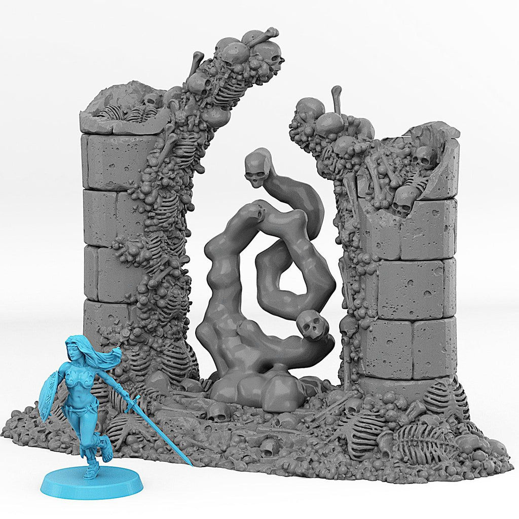 3D Printed Fantastic Portals and Effects Skeletons Portal 28mm - 32mm D&D Wargaming