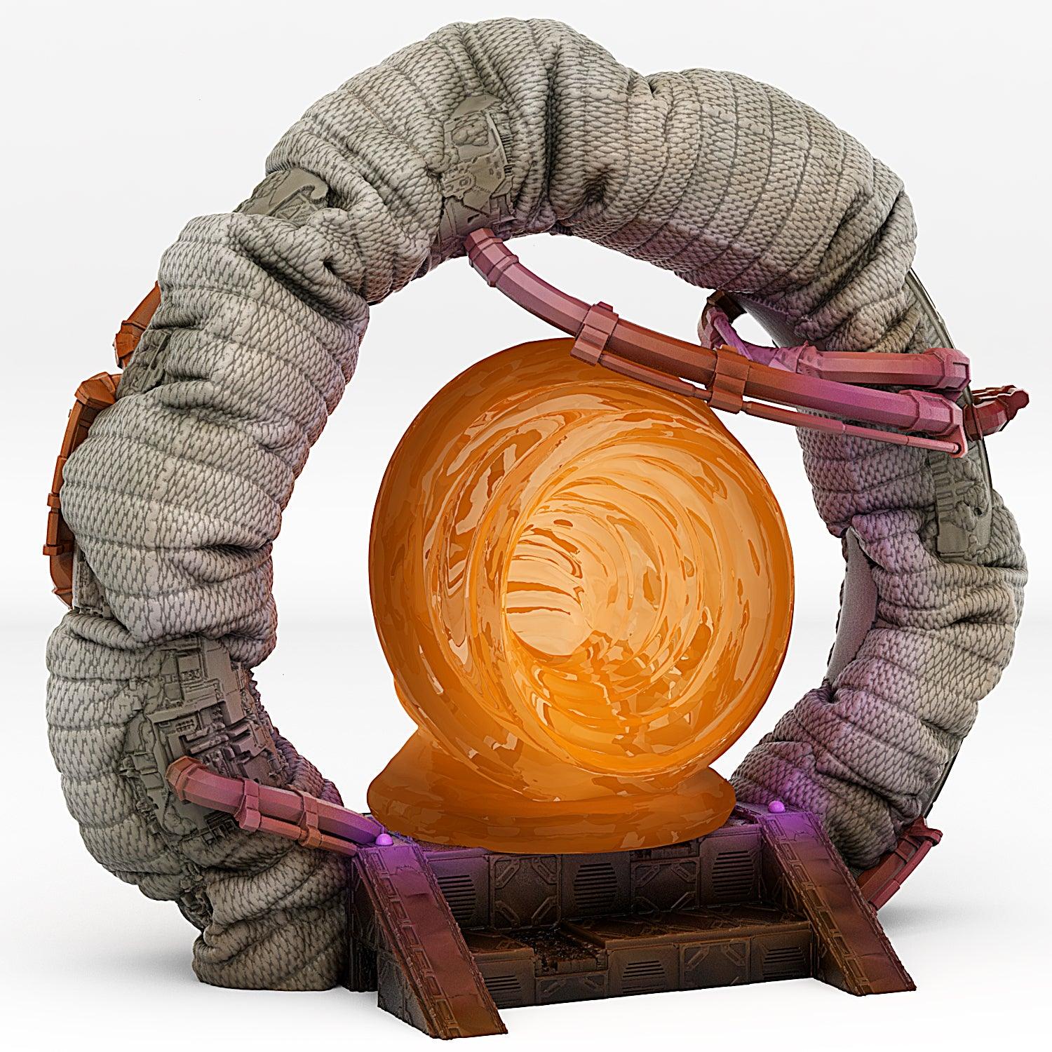 3D Printed Fantastic Portals and Effects Space Ship Portal 28mm - 32mm D&D Wargaming