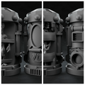 3D Printed Nafarrate Alien Capsule Set Space Orcs 28 32 mm D&D