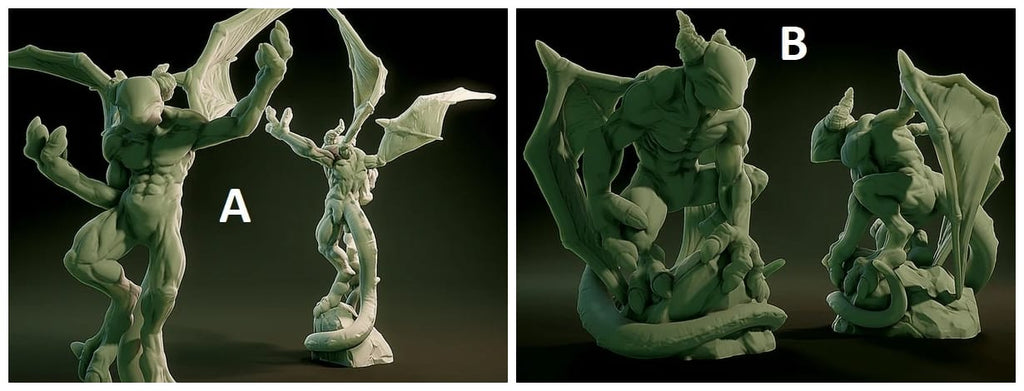 3D Printed Nafarrate Nightgaunt Lovecraftian Bestiary 28 32 mm D&D