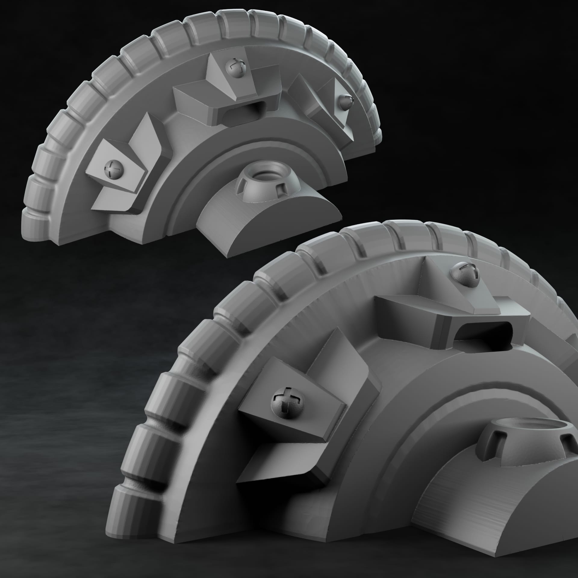 3D Printed Nafarrate Regenerator Space Orcs 28 32 mm D&D
