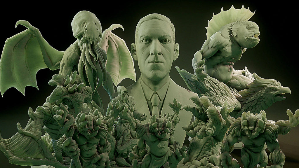 3D Printed Nafarrate Squid Lovecraftian Bestiary 28 32 mm D&D