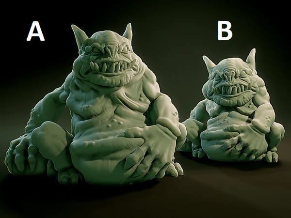 3D Printed Nafarrate Tsathoggua Lovecraftian Bestiary 28 32 mm D&D