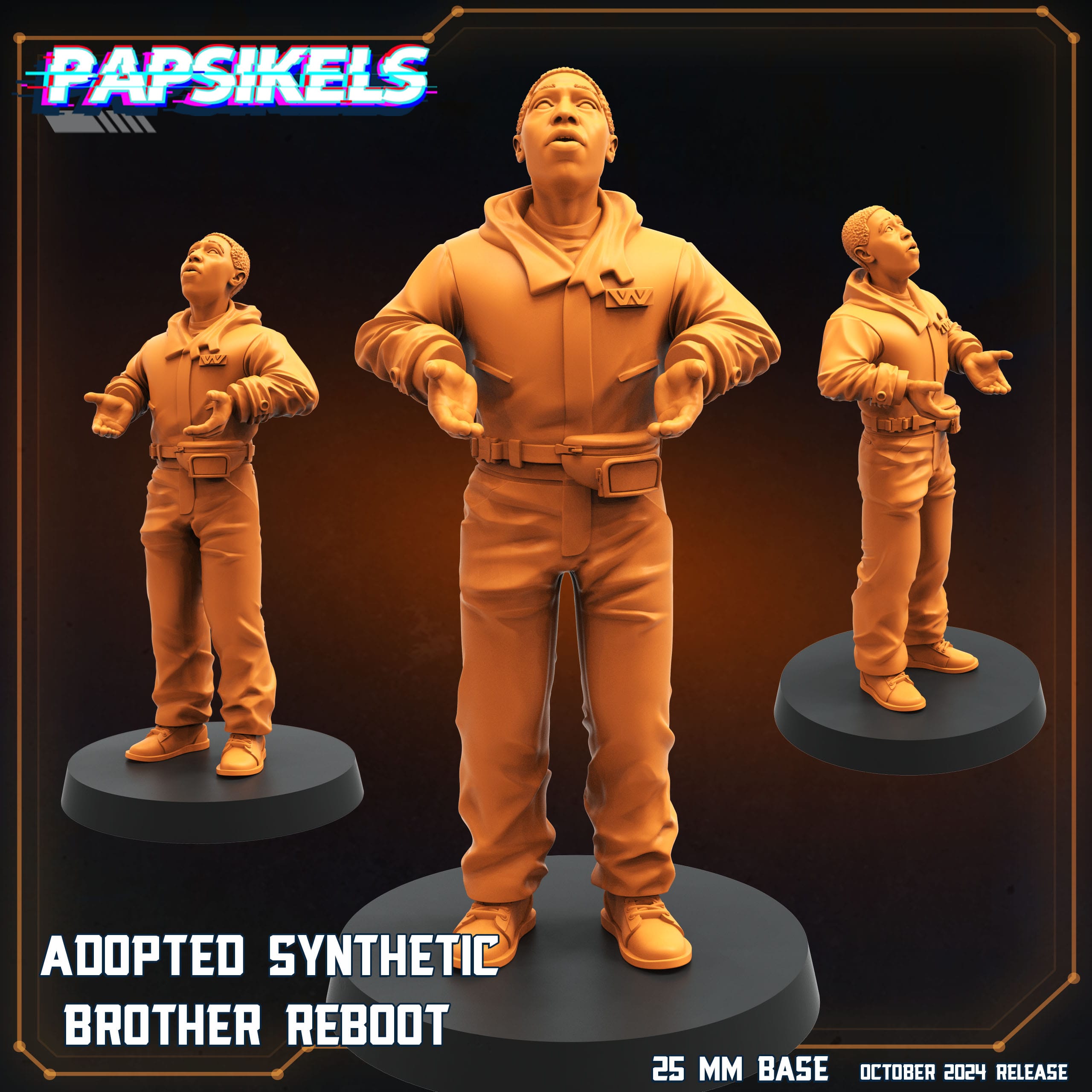 3D Printed Papsikels Adopted Synthetic Brother Reboot October 2024 SciFi 28mm 32mm