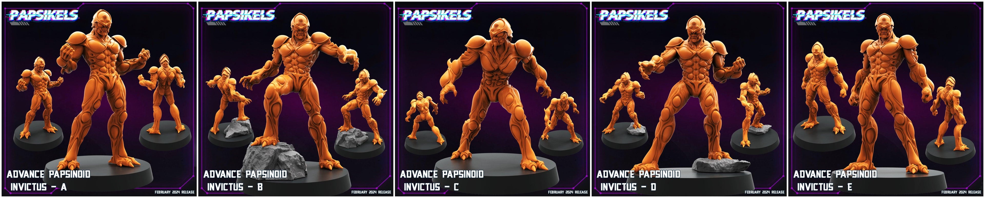 3D Printed Papsikels Advance Papsinoid Invictus Set 28mm 32mm
