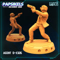 3D Printed Papsikels Agent D X326 28mm 32mm