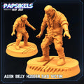 3D Printed Papsikels Alien Belly Hugger Sad Victim Aliens vs Humans 28mm 32mm