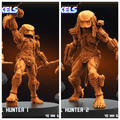 3D Printed Papsikels August 2024 Scifi City Skull Hunter Set28mm 32mm