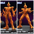 3D Printed Papsikels Battle Creature Collaboration Form Set October 2024 Cyberpunk 28mm 32mm