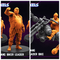 3D Printed Papsikels Clown Gang Biker Leader February 2025 Cyberpunk 28mm 32mm