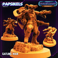 3D Printed Papsikels - Cyber Saga Episode 2 Gatling Man - 28mm 32mm
