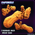 3D Printed Papsikels Cyberbabe Biker Dreamdash 28mm 32mm