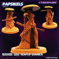 3D Printed Papsikels Cyberpunk Sci-Fi Bushido Soul Reaper Shamika - 28mm 32mm
