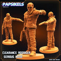 3D Printed Papsikels Cyberpunk Sci-Fi - Clearance Roddiger Serious Mode - 28mm 32mm