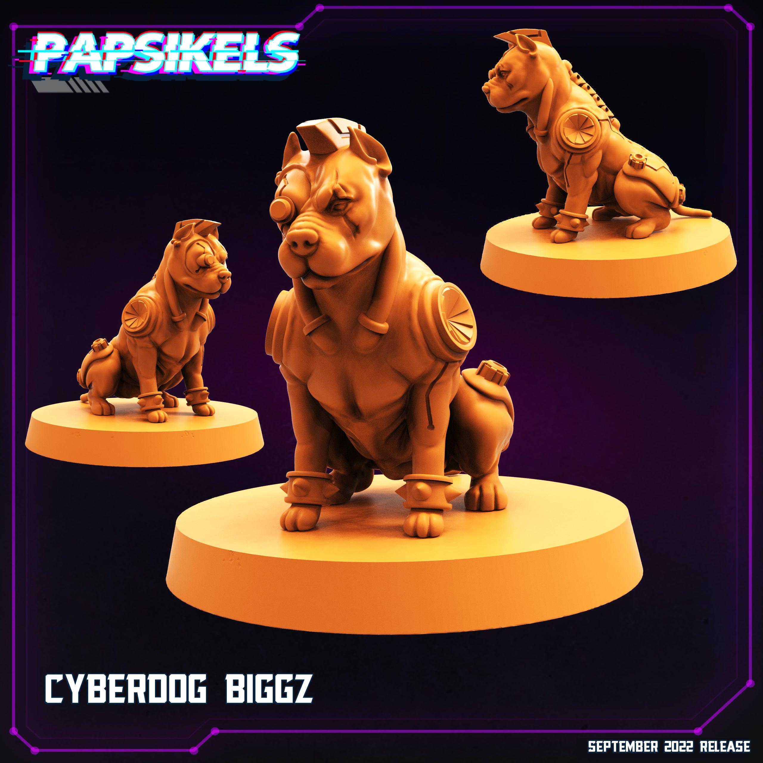 3D Printed Papsikels Cyberpunk Sci-Fi Cyberdog Biggz - 28mm 32mm