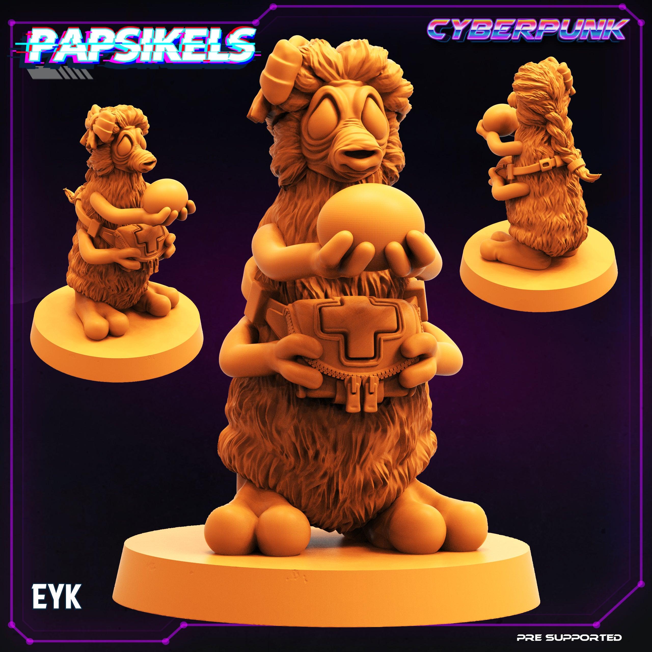 3D Printed Papsikels Cyberpunk Sci-Fi EYK - 28mm 32mm