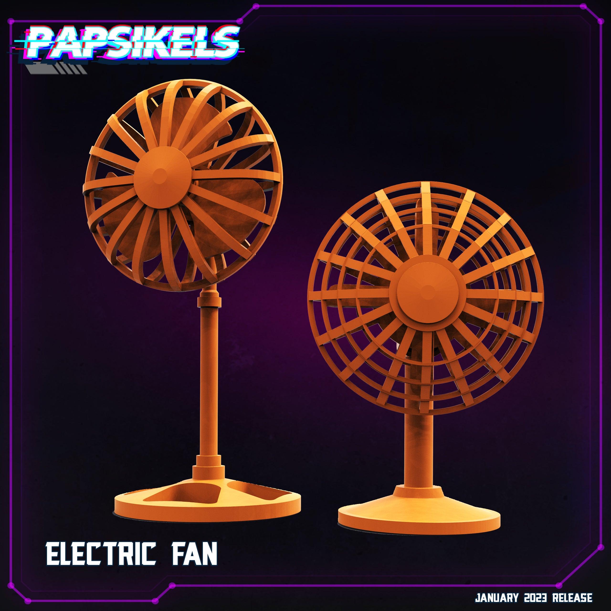 3D Printed Papsikels Cyberpunk Sci-Fi Electric Fan Set 1 28mm 32mm