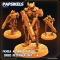 3D Printed Papsikels Cyberpunk Sci-Fi - Fkmsa Advance Battle Droid Redeemer Unit - A - 28mm 32mm