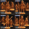3D Printed Papsikels Cyberpunk Sci-Fi - Guldoran Entrance Guard Set - Star Entrance 28mm 32mm