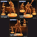 3D Printed Papsikels Cyberpunk Sci-Fi - Guldoran Entrance Warrior Set - Star Entrance 28mm 32mm