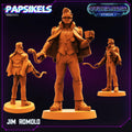 3D Printed Papsikels Cyberpunk Sci-Fi Jim Romolo Cyber Saga - 28mm 32mm